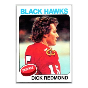 Dick Redmond Chicago Black Hawks Topps 1975