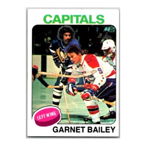 Garnet Bailey Washington Capitals Topps 1975