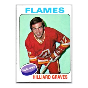 Hillard Graves Atlanta Flames Topps 1975