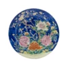 Blue Enameled Chinese Porcelain Vintage Plate
