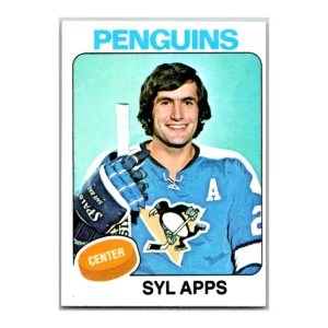 Syl Apps Pittsburgh Penguins Topps 1975