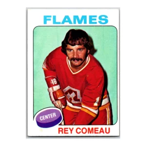 Rey Comeau Atlanta Flames Topps 1975