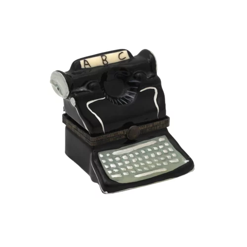 Limoges Typewriter Enamel Trinket Box