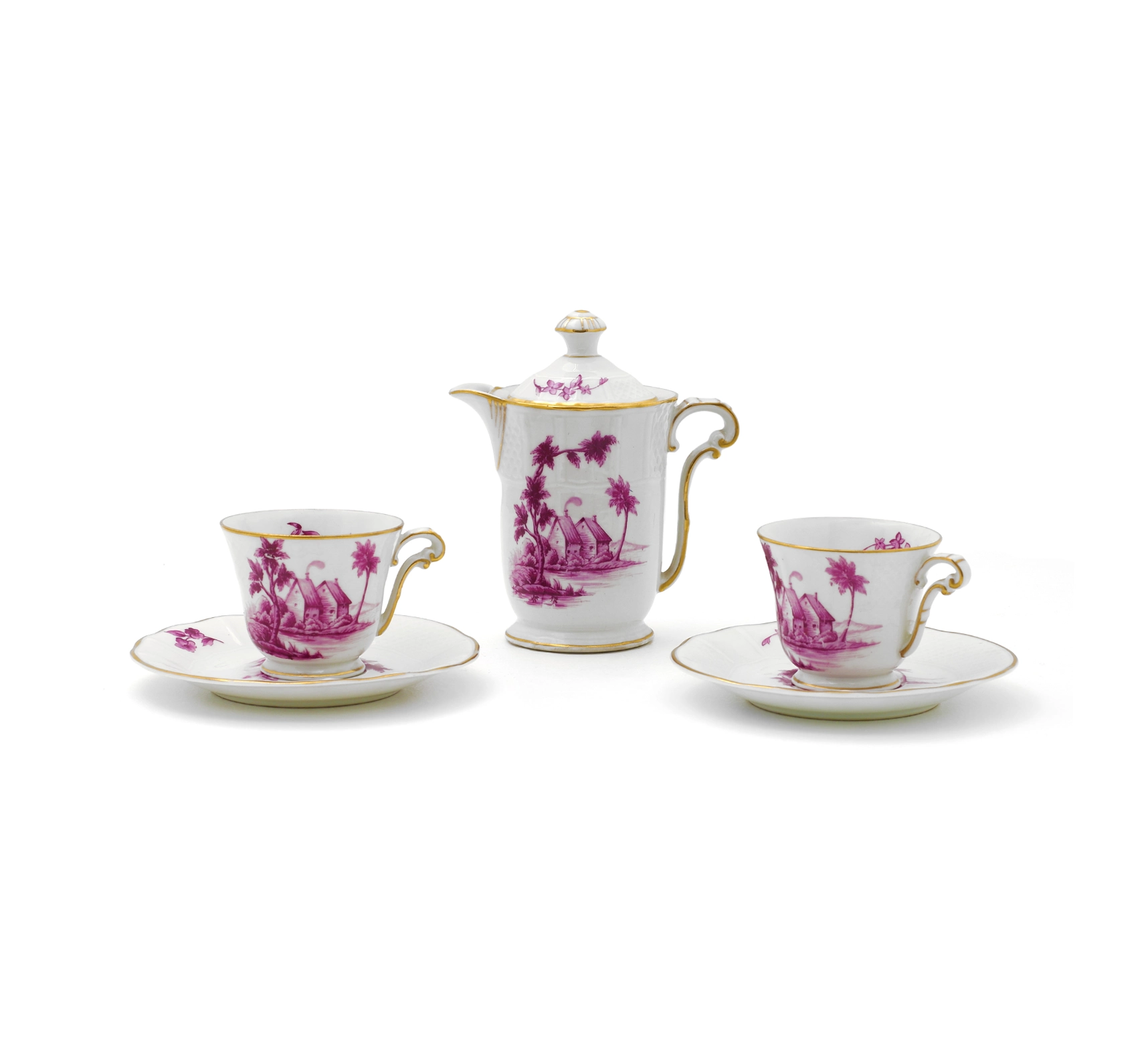 L. Bernardaud Limoges French Porcelain Tea Set B & C Limoges France - Vincennes