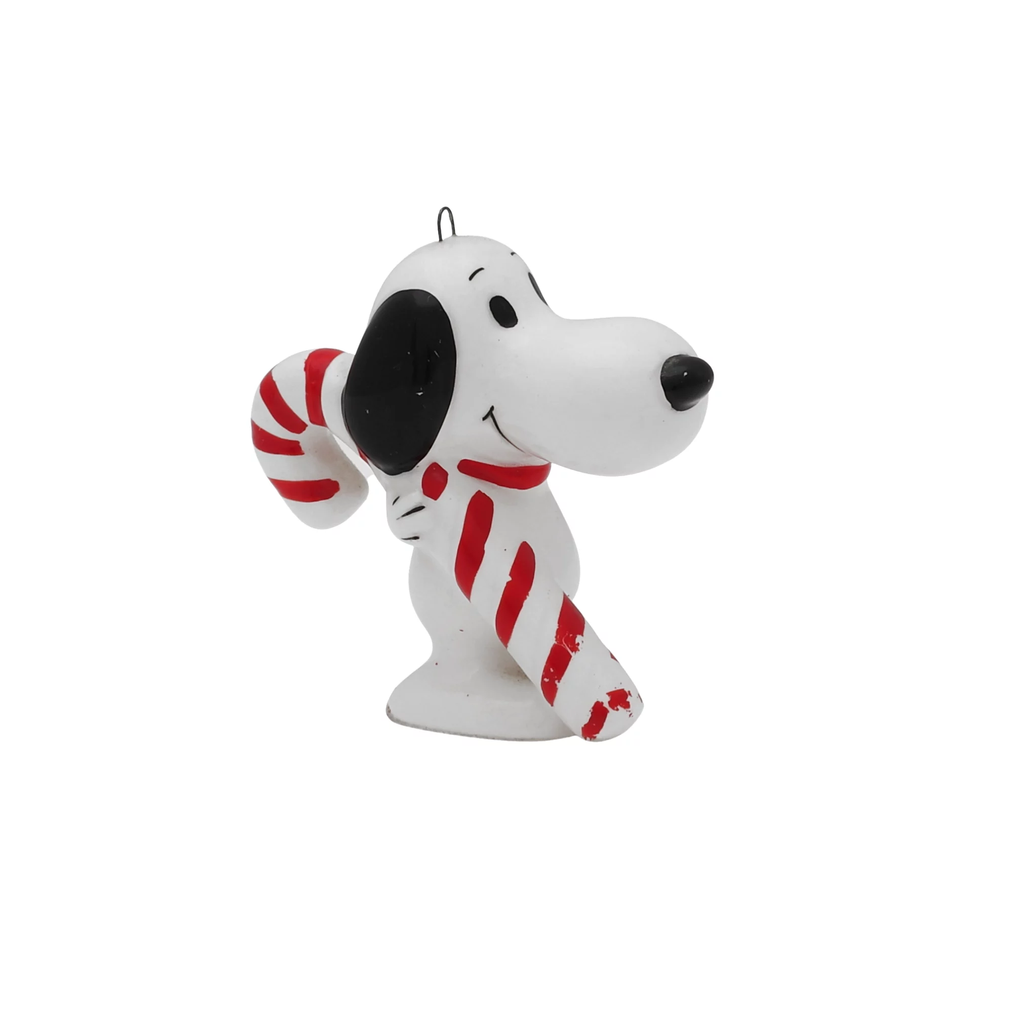 Vintage Snoopy Candy Cane Christmas Ornament