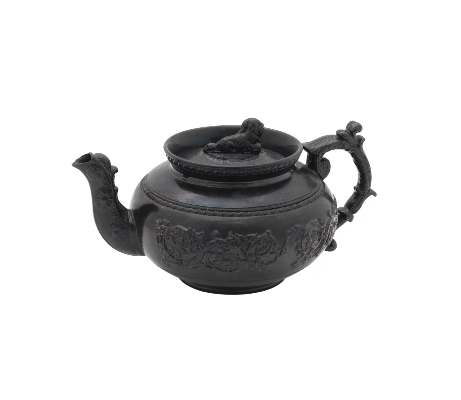 Cyples Black Basalt Staffordshire Teapot