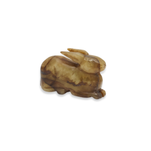 Chinese Brown Jade Rabbit Paperweight