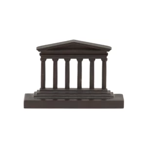 Antique Bronze Parthenon Architectural Columns Bookend