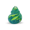 Green Swirl Twisted Glass Paperweight