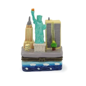 Manhattan New York Limoges Enamel Box