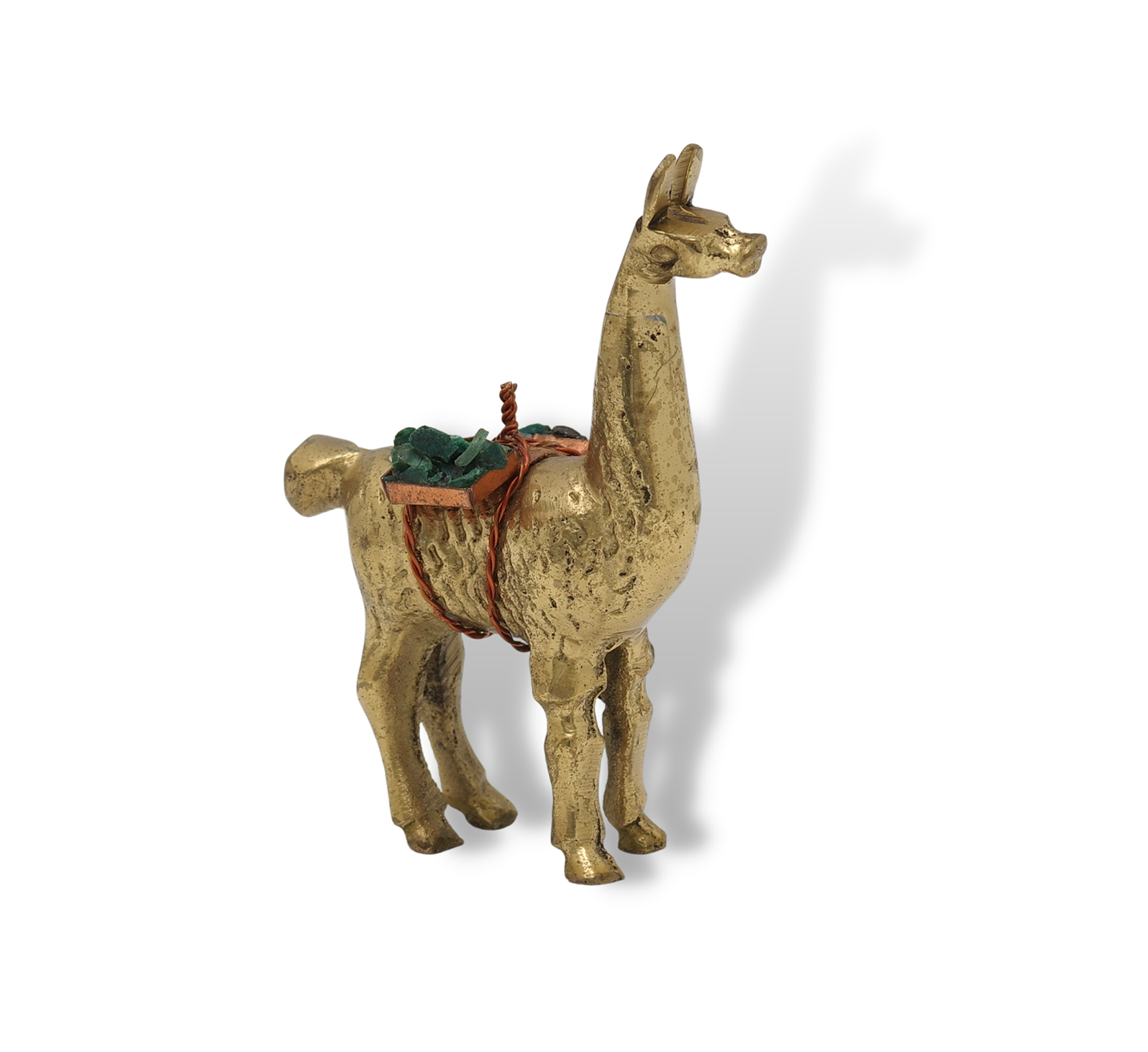 Vintage Brass Llama Figurine - All The Decor