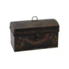 Antique Black Toleware Document Box