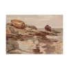 Rocky Shore Scene New England Landscape Painting