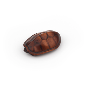 Wood Netsuke Of A Turtle