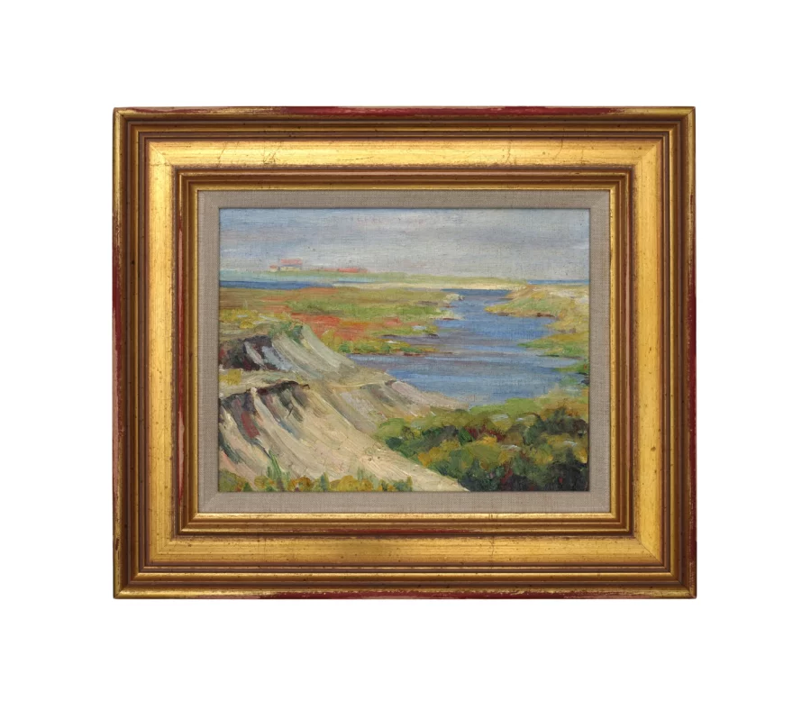 Vintage French Impressionist Gilt Framed Oil Painting