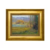 Hedgepeth Fall Foliage Lake Scene Oil Painting