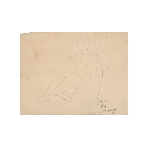 Morris Kantor Nude Line Drawing