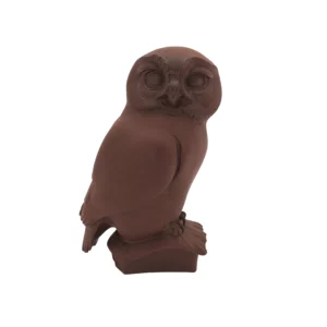 Vintage Bottger Steinzeug German Stoneware Owl Sculpture