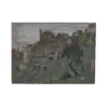 Nachlass Clemens Frankel Town Landscape Gouache Drawing