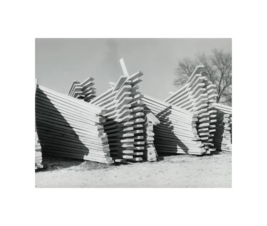 Jack Vachon Stacked Lumber Photograph