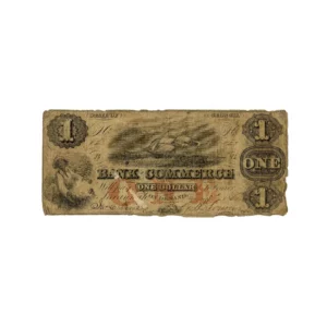 State of Georgia Bank of Commerce One Dollar Bank Note 1860