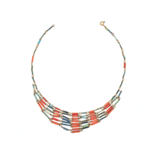 Egyptian Faience Beaded Collar Necklace