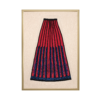 Gilt Framed Antique Chinese Qing Dynasty Childs Skirt Textile Fragment