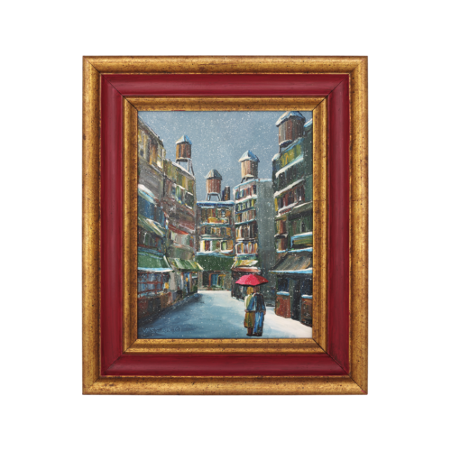 Old Downtown Soho New York City Impressionist Oil Painting