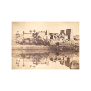 Antique Albumen Landscape Photograph of Egypt Along The Nile