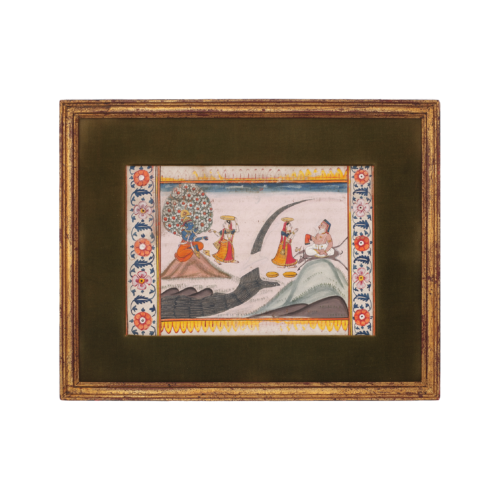 Antique Indian Miniature Manuscript Painting