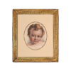 Gilt Framed Antique British Lithograph of a Young Boy