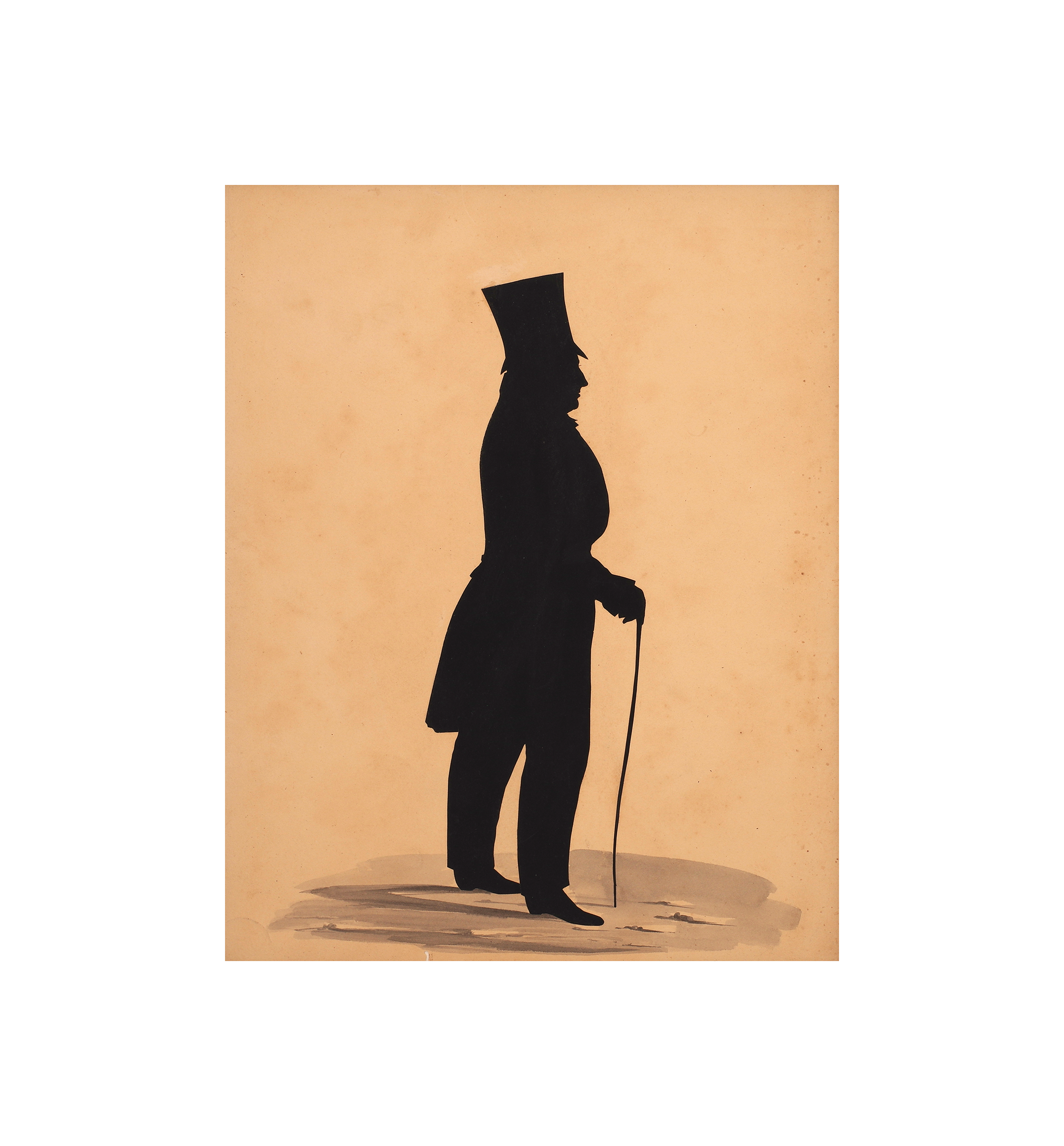 victorian gentleman silhouette