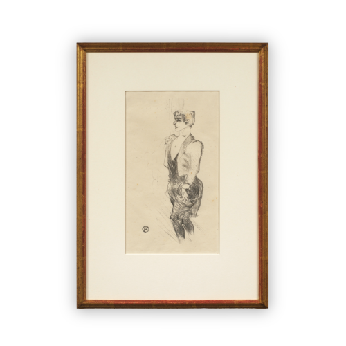 Original 1925 Henri de Toulouse-Lautrec Lithograph Standing Woman Mary Hamilton Limited Frapier Edition Art Print