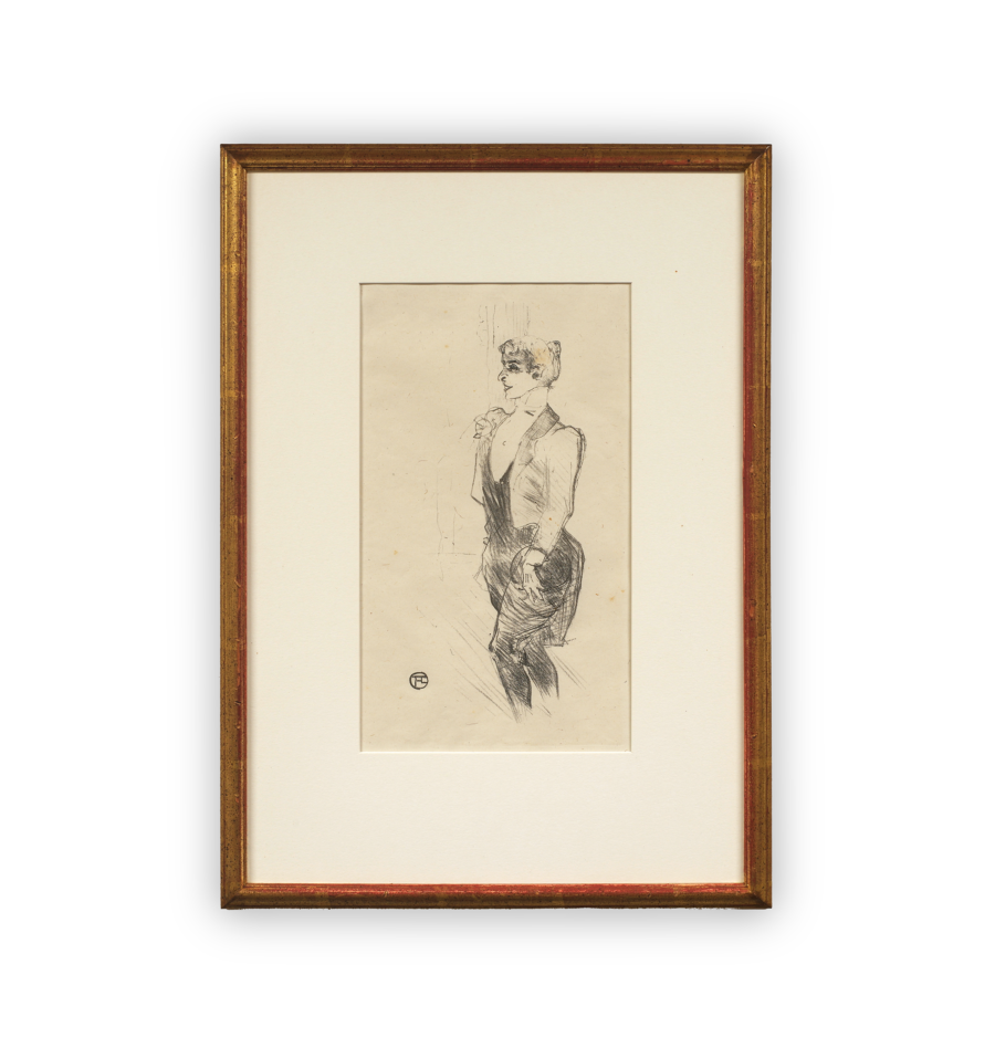 Original 1925 Henri de Toulouse-Lautrec Lithograph Standing Woman Mary Hamilton Limited Frapier Edition Art Print