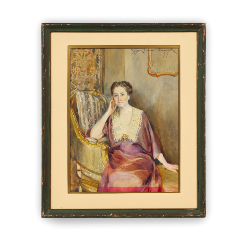 Rosina Emmet Sherwood 1919 Watercolor Portrait Painting