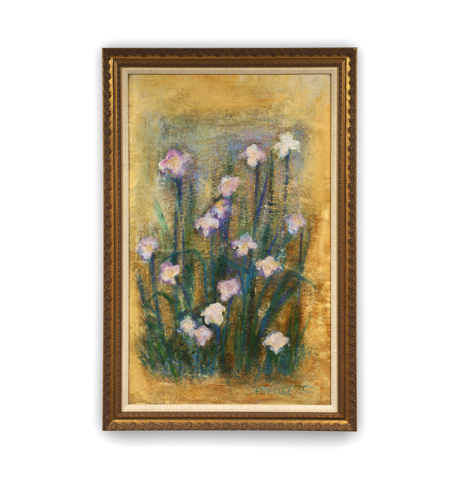 Vibrant Floral Landscape Impressionist Oil Painting