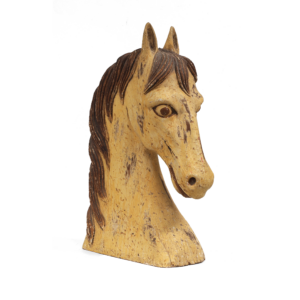 Antique American Carousel Horse Head Sculpture