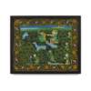 Indian Miniature Hunting Scene Painting with Floral & Black Borders