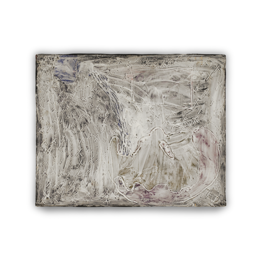 Vintage Iampasto Abstract Textured Muted Tones Painting
