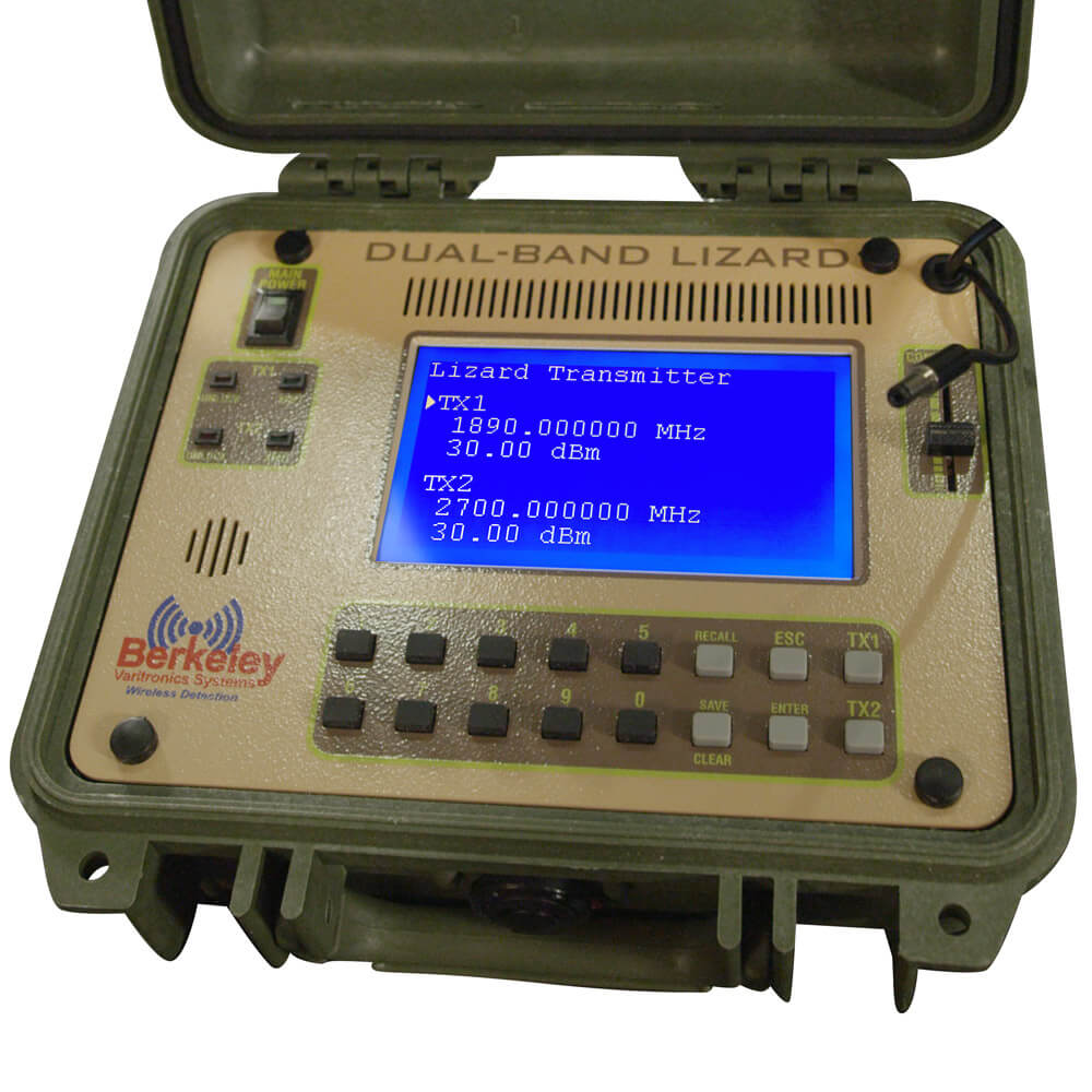 Portable, Dual-Band Transmitter simulates indoor CW coverage