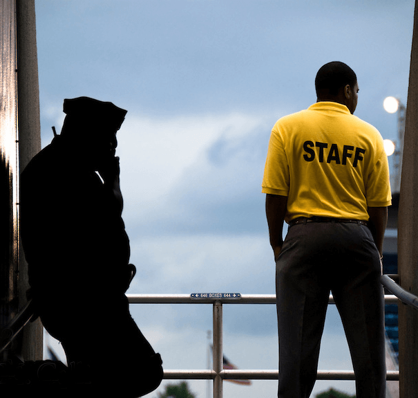 Security Staff at Stadium