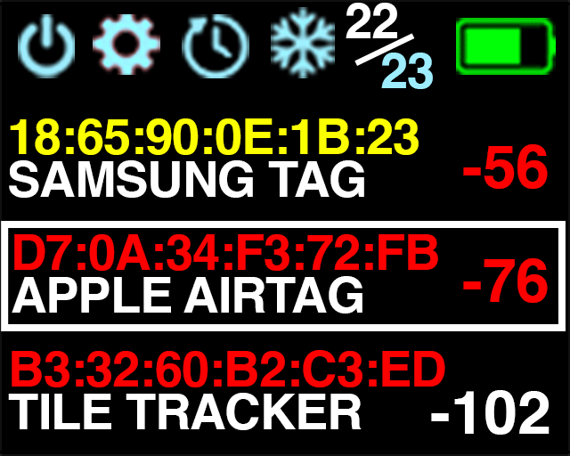 BlueSleuth-Lite BLE Tag Detector