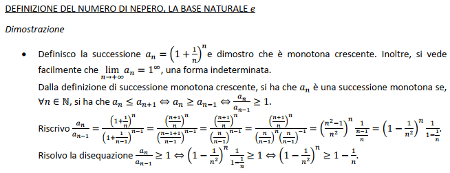 Analisi matematica 1 e geometria - Dispense Universitarie