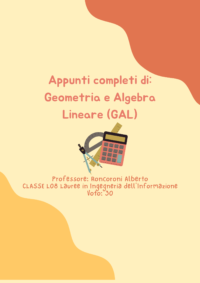 69cfe85b appunti completi di geometria analitica e algebra lineare gal 2