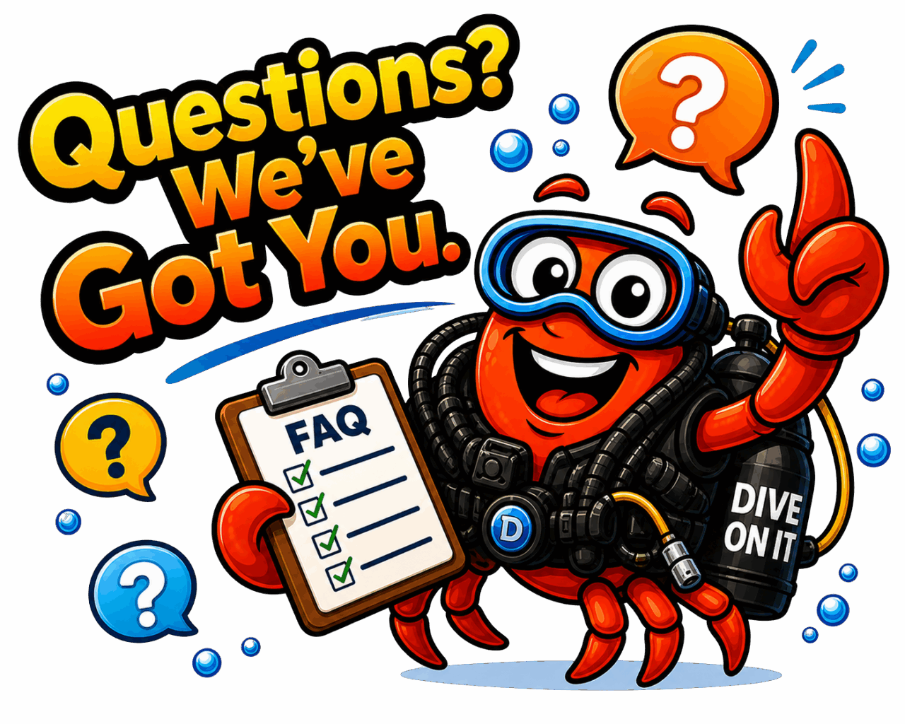 Dive On It Scuba FAQ Crabby