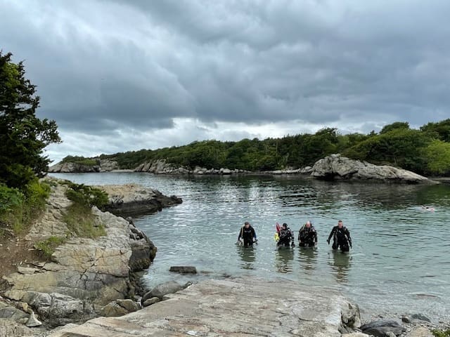 Fort Wetherill shore diving in Jamestown Rhode Island