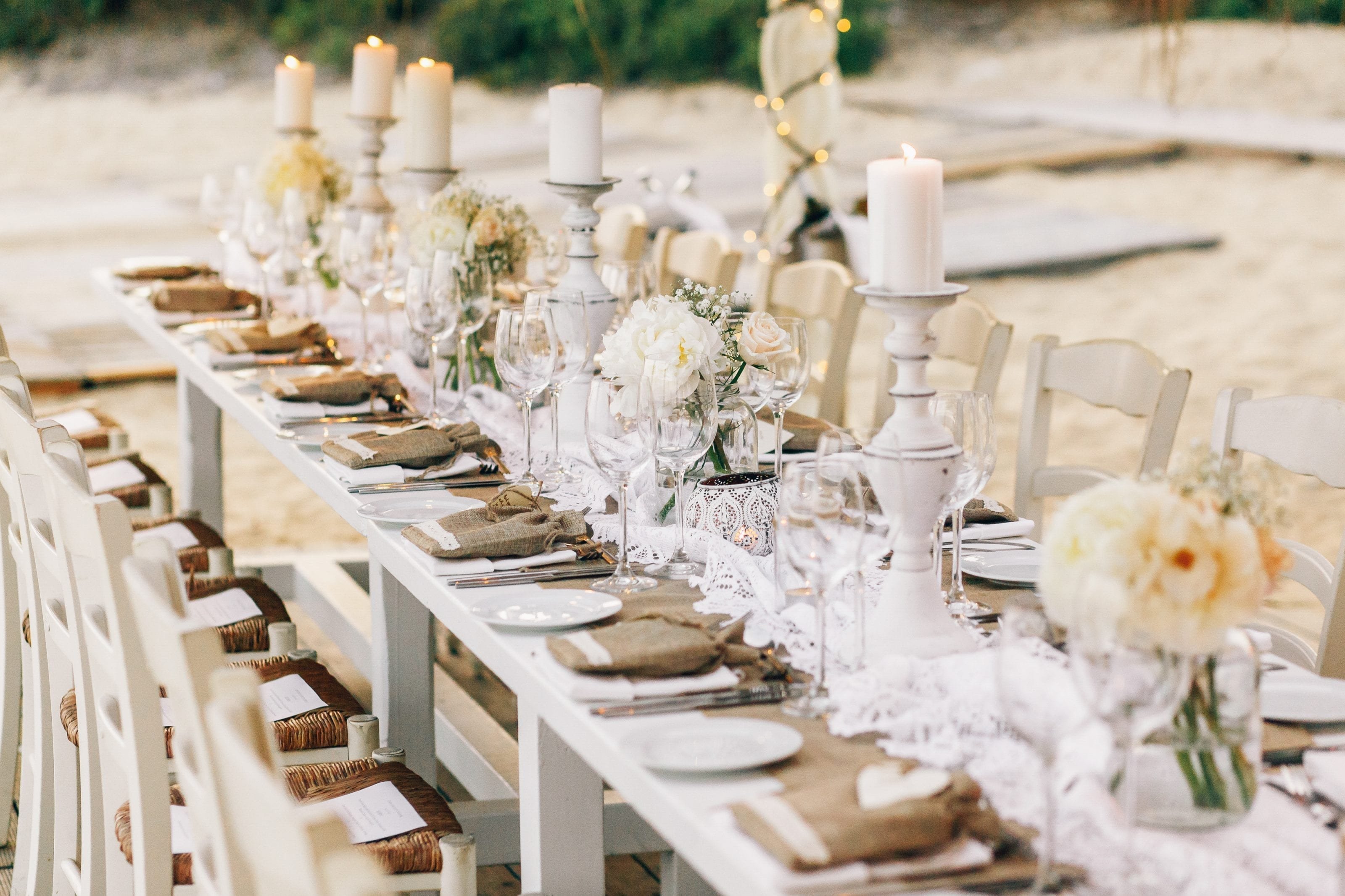 grande table décorée mariage