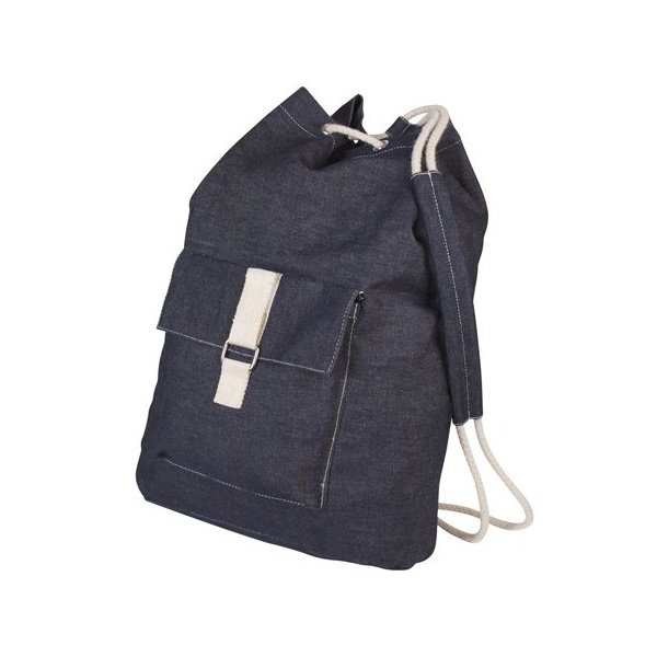 sac a dos en denim jean recycle