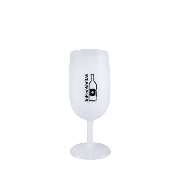 Verres à vin en plastique blanc 34cl Incassable - 6 pièces