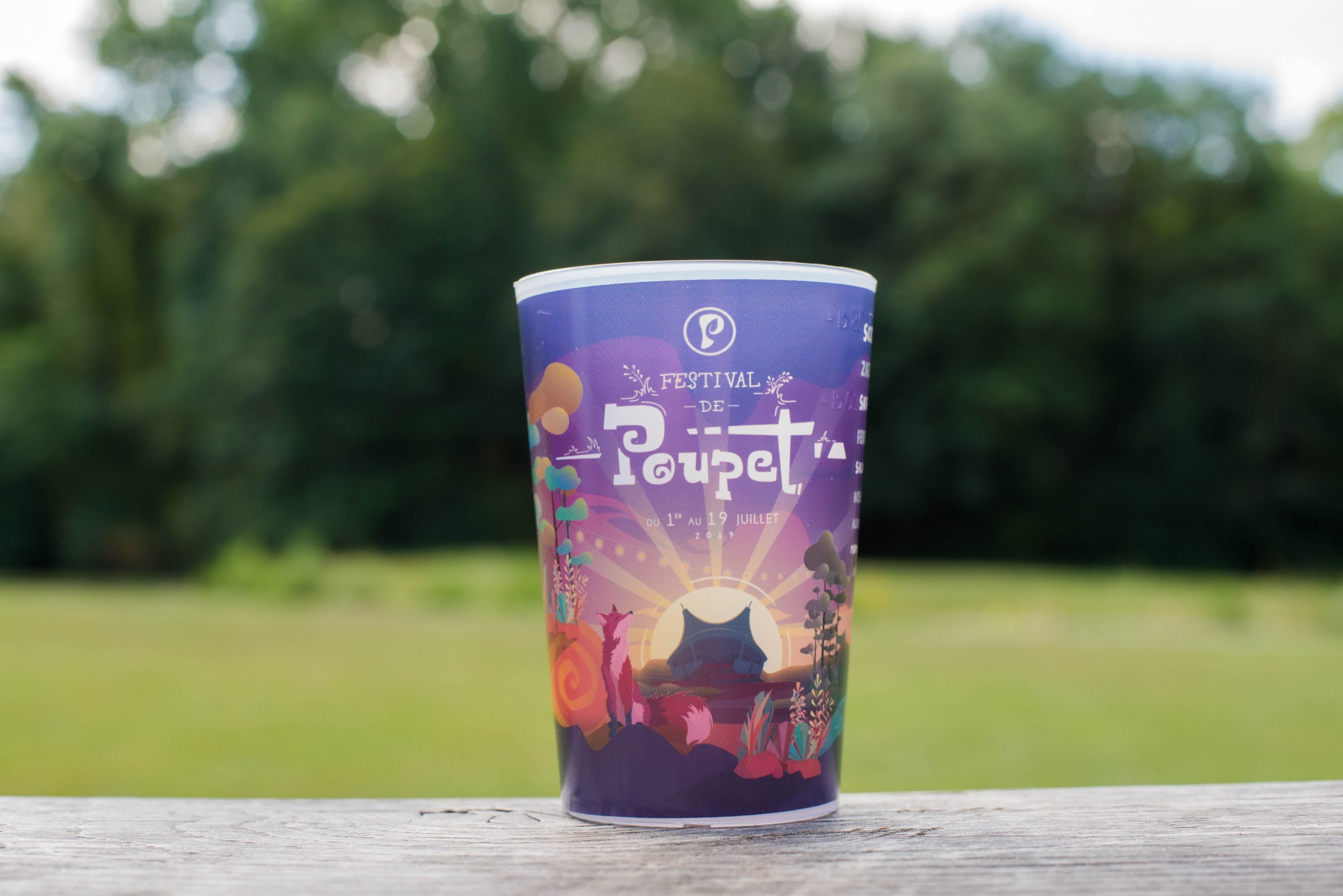 ecocup en plastique reutilisable